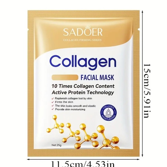 TEN Collagen Facial Masks NEW womens skincare MSRP $7.95 each - Picture 4 of 9